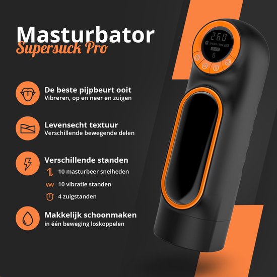 Pleazure Masturbator Pro - Automatische Vibrerende Elektronische Masturbator - Luxe - Pleazure