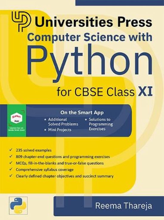 Computer Science with Python for CBSE Class XI | 9789389211900 | Reema ...