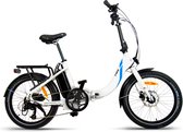 Urbanbiker Mini | Elektrische fiets Opvouwbare | Autonomie 100KM | Wit | 20"