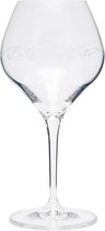 Verre à Vin Riviera Maison gravé avec texte, Glas à Vin Blanc La Dolce Vita Verre à Vin White - Transparent - Glas 350 ML - 1 pièce