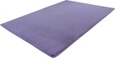 Lalee Heaven - Vloerkleed - Tapijt – Karpet - Hoogpolig - Superzacht - Fluffy - Shiny- Silk look- rabbit- 80x150 cm lavendel paars