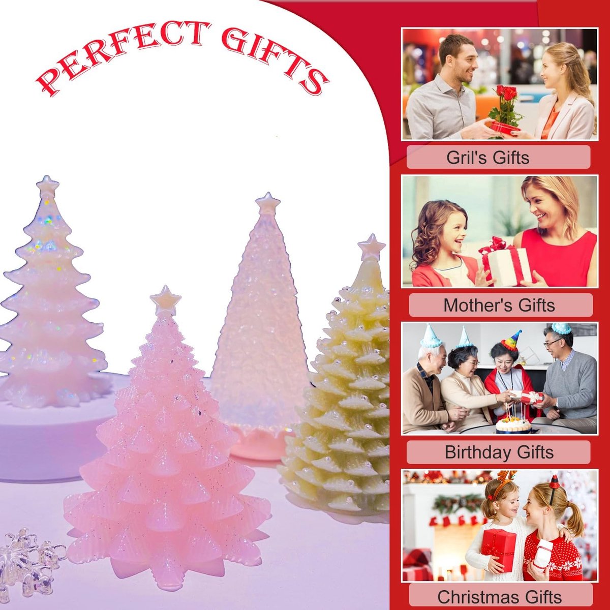 Kaarsvorm van siliconen, kerstcadeau, kaarsvorm, sneeuwman, vorm voor zeep, gemaakt in huis, handwerk, cadeau om te knutselen
