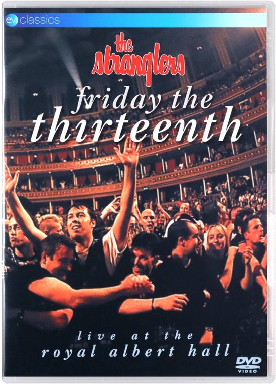 Avant d'une jaquette de DVD de The Stranglers - Friday The Thirteenth, enregistré en live au Royal Albert Hall avec le public au premier plan.
