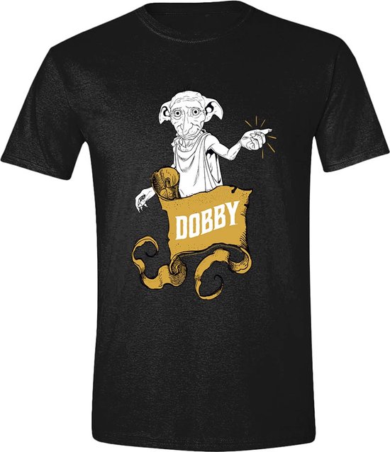 PCMerch Harry Potter - Dobby Banner Click Heren Tshirt - Zwart