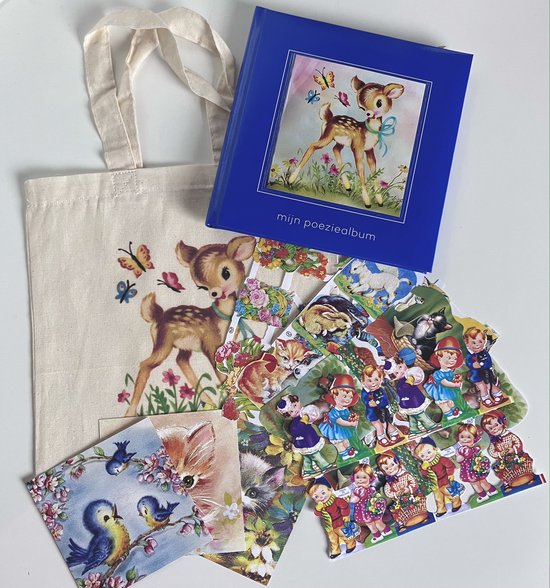 Poeziealbum cadeauset (donkerblauw)