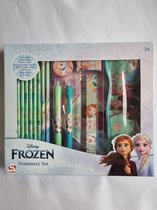 Schoolset Frozen II, compleet met o.a. pennen, potloden, lineaal, penetui e.d. 14 onderdelen, kindercadeau meisje