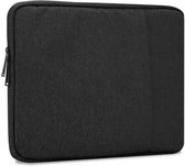 Cadorabo Laptop / Tablet Bescherming Tas 14 inch in ZWART - Notebook computertas gemaakt van stof met fluwelen voering en compartiment met anti-kras rits