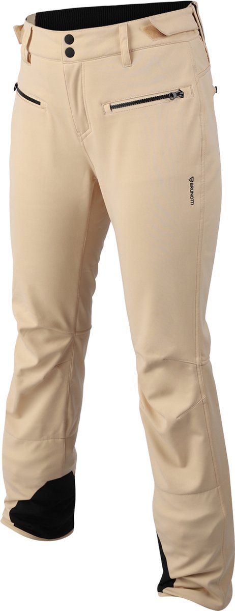 Brunotti Coldlake Dames Wintersport Softshell Skibroek - Wit, Beige - L