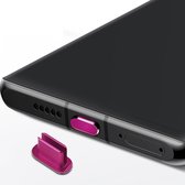 Cadorabo Beschermkap geschikt voor USB C in ROZE - Stof Beschermende Stekker geschikt voor Laadpoort Stofdicht