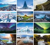 Cartes de vœux Islande - 24 cartes - 10x15cm - 12x2 images - papier 300gms - Huurdies