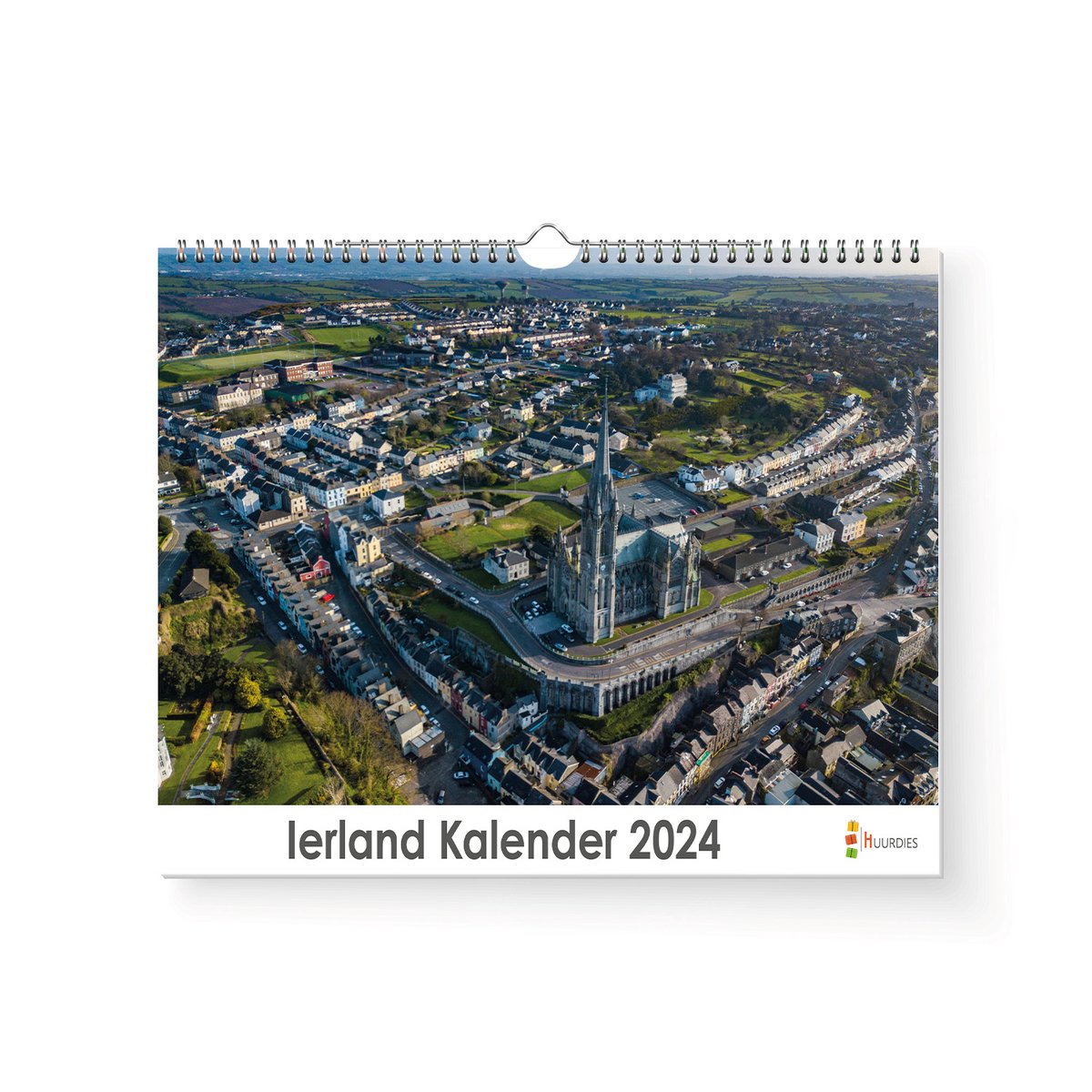 Huurdies - Ierland Kalender - Jaarkalender 2024 - 35x24 - 300gms