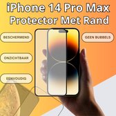 Krachtige iPhone 14 Plus 6D Glas Screenprotector met Stijlvolle Zwarte Randjes - Verbeterde Bescherming en Stijl