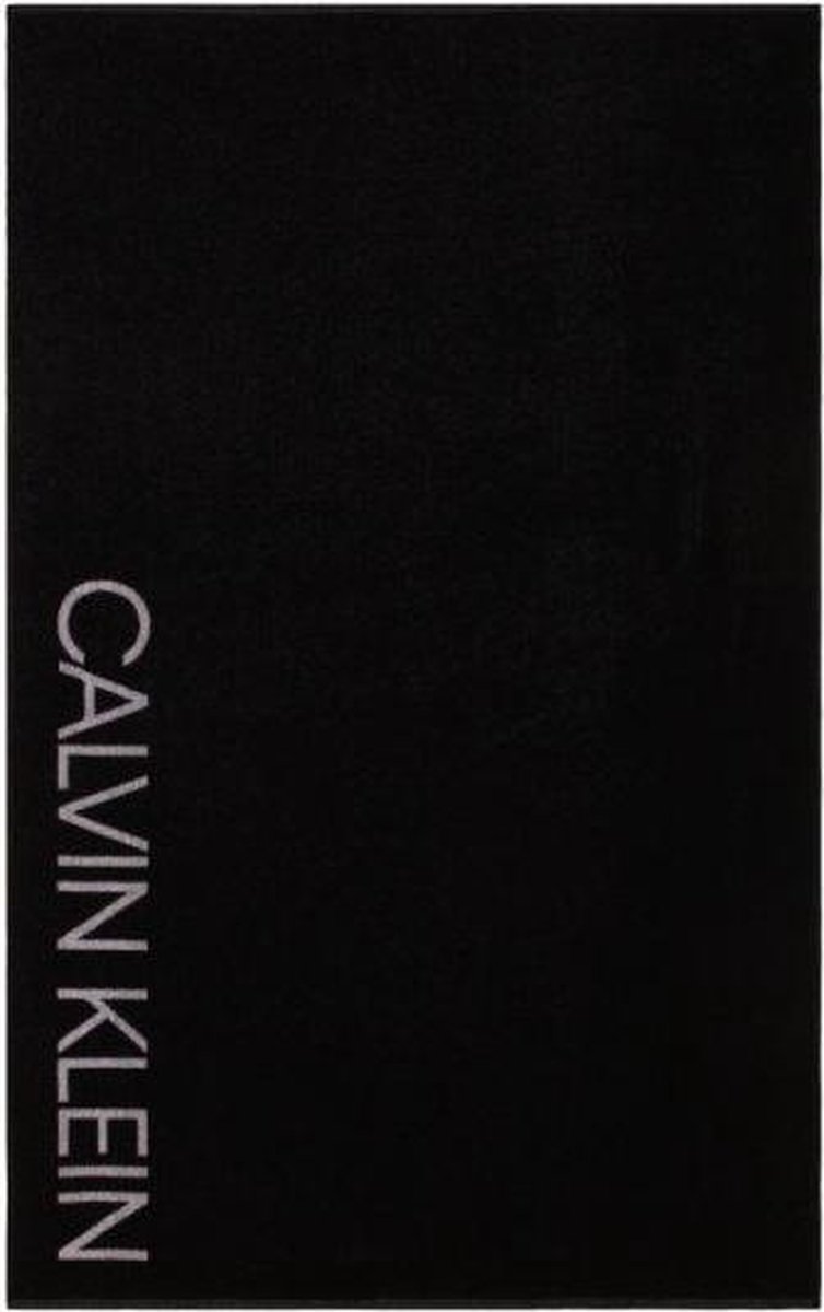 Calvin Klein strandlaken Towel - zwart/verticaal -One size fits all | bol