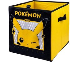 foto van Pokemon Opbergdoos/box - Pikachu - Zwart / Geel - 33 x 33 x 37 CM