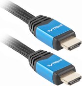 Lanberg - Lanberg aluminium HDMI-A male 2.0 4K video kabel 1.8m