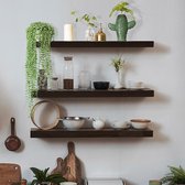 VASAGLE Étagère Murale, Tablette Flottant, Lot De 3, 2 Façons De Montage, Étagère De Rangement