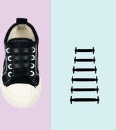 Siliconen elastische Veters – Sport veters - Schoenen Sneakers – Kinderen - Zwart