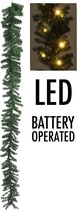 Guirlande - 35 LEDs - timer functie - op batterijen - warm wit - 270cm