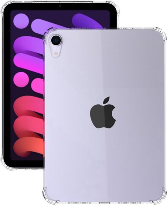 Shop4 - Geschikt voor iPad mini (2021) Hoes - Zachte Back Case Transparant