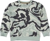 Quapi jongens sweater Alejo aop Grey Aqua Swirl