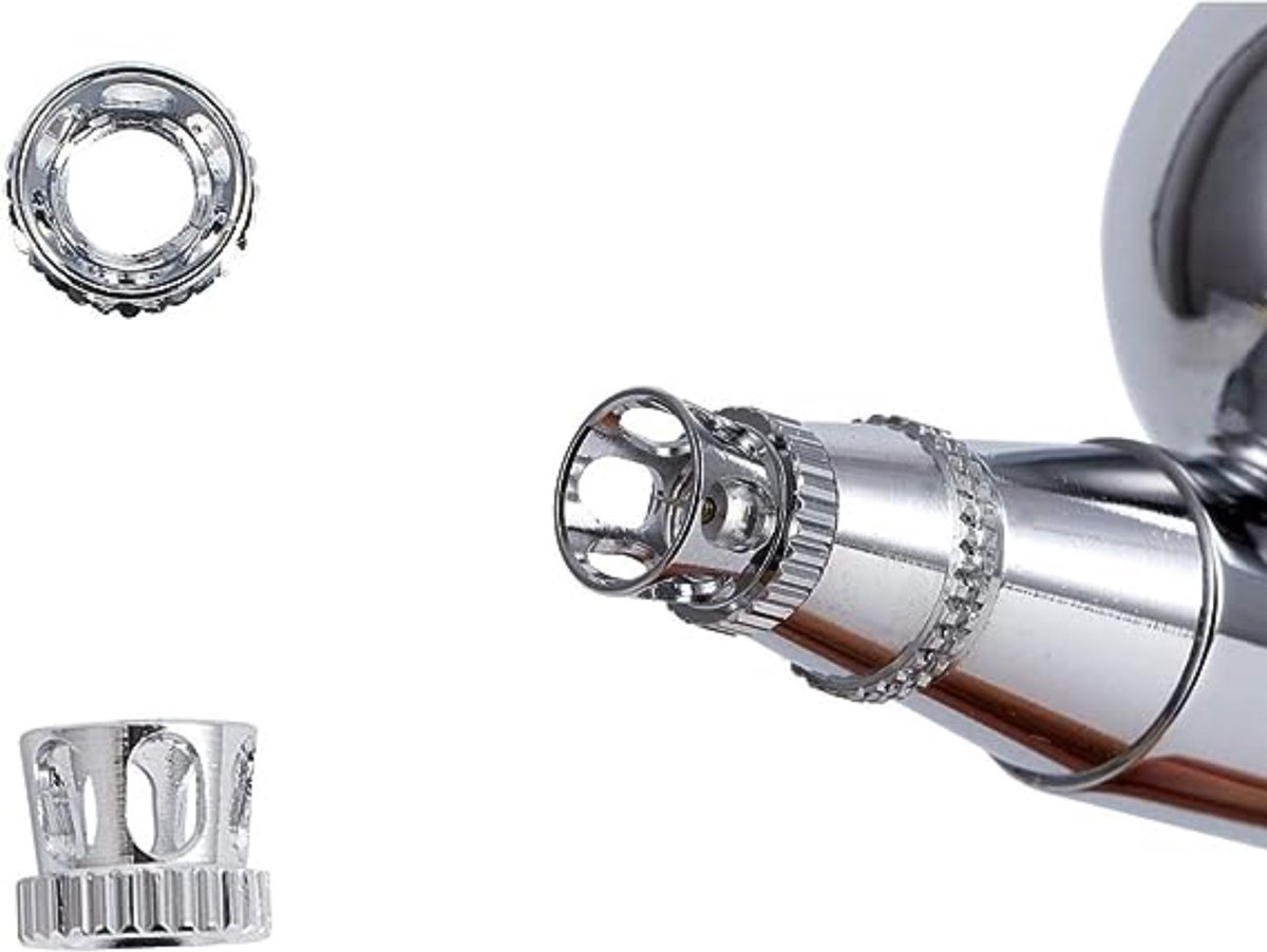 3Pcs Airbrush Naalden Nozzles Set 0.2Mm 0.3Mm 0.5Mm Rvs Sprays Gun Naald Vervangingen Met Opslag Container Voor Airbrushes Model Spuiten Verf Onderhoud Tool Accessoires