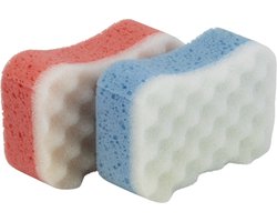 Badspons - 1 Pak van 2 Badsponsen - Verschillende Kleuren