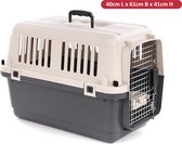 Honden & Katten Reismand (40cm L x 61cm B x 41cm H) - Opvouwbaar Reismandje voor Kat en Hond - Geschikt voor Auto & Vliegtuig (IATA Goedgekeurd) - Ideaal voor Grote Kat & Konijn