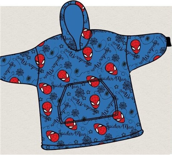 Couverture polaire à capuche SpiderMan, True Hero - Enfant - Taille unique