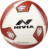 Nivia (DOM06) Training Football ( White, Size-5 ) Material-PU/TPU | Youth & Adult | Soccer Ball | High Speed Ball | Waterproof | Machine Stitched | Ideal For: Training/Match
