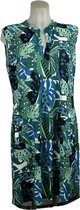 Angelle Milan – Travelkleding voor dames – Mouwloze Multiblauwe Jurk – Ademend – Kreukherstellend – Duurzame jurk - In 5 maten - Maat XL