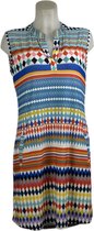 Angelle Milan – Travelkleding voor dames – Mouwloze Multikleur Jurk – Ademend – Kreukherstellend – Duurzame jurk - In 5 maten - Maat XL