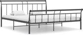 The Living Store Metalen Bedframe - Metaal - Bedframe - 208 x 206 x 90 cm - Massieve constructie