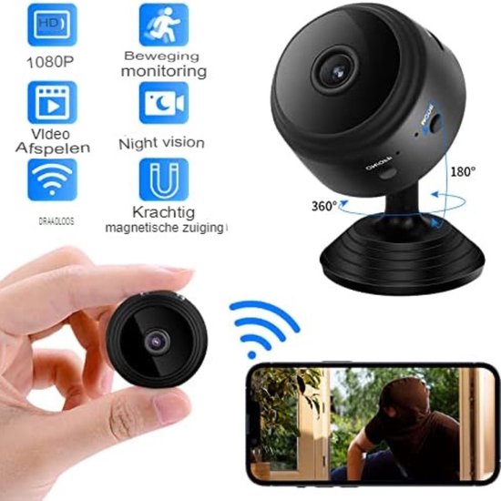 Cctv Camerasysteem - Camera Beveiliging Draadloos Wifi - Wifi Beveiligingscamera Set Buiten - Zwart van Blokker — afbeelding 4