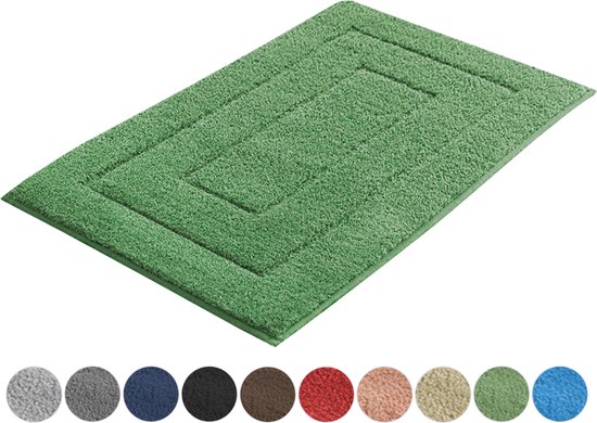 AKSA Home - Badmat - Antislip - 50x80 cm - Douchemat - Groen