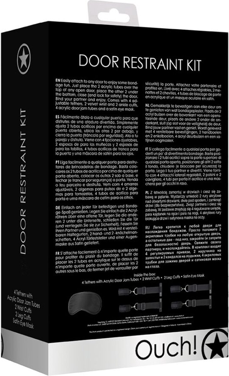 Door Restraint Set - Black