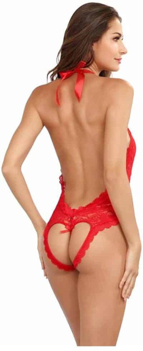 Goedkoopste Dreamgirl (All) Teddy - One Size red OS