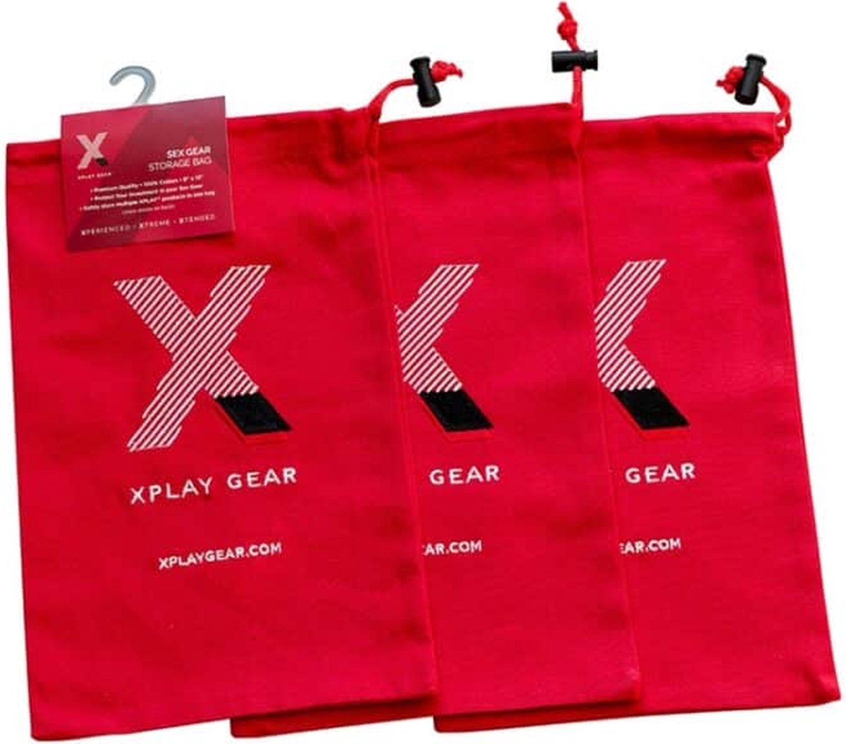 Goedkoopste PerfectFitBrand - XPlay Ultra Soft Gear Bag - Opbergzakje - 3 Stuks red