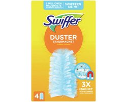 Swiffer Stofmagneet Navulling - 4 Doekjes voor Efficiënt Stof Vangen