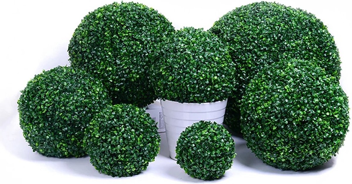 HOMCOM Set van 2 kunstceder, 45 cm, kamerplant, kunstplant, decoratieve planten voor thuis, kantoor, hal, tuin, groen