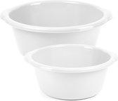 Cuve pour lave-vaisselle - lot de 2 tailles - 15 et 20 litres - blanc - plastique