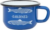 Tasse émaillée bleu sardine 9,5x6 - BATELA