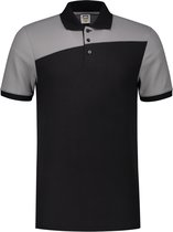 Tricorp Poloshirt Bicolor Naden 202006 Zwart / Grijs - Maat XXL