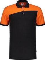 Tricorp Poloshirt Bicolor Naden 202006 Zwart / Oranje - Maat XL