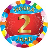 Gekleurde onderzetters 2 jaar Verjaardag leeftijden onderzetters. Ook leuk als cadeau.