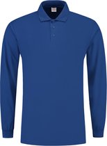 Tricorp Poloshirt lange mouw - Casual - 201009 - Royalblauw - maat 5XL