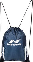 Nivia String Gym Drawstring Bag | Running | Polyester (Navy Blue, Standard) | Yoga | Shopping | Hiking | Camping | Small Backpack | Dori | Kit | Waterproof | Sports Bag | Lightweight