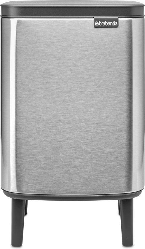 Brabantia Bo Hi Prullenbak - 7 liter - Matt Steel Fingerprint Proof