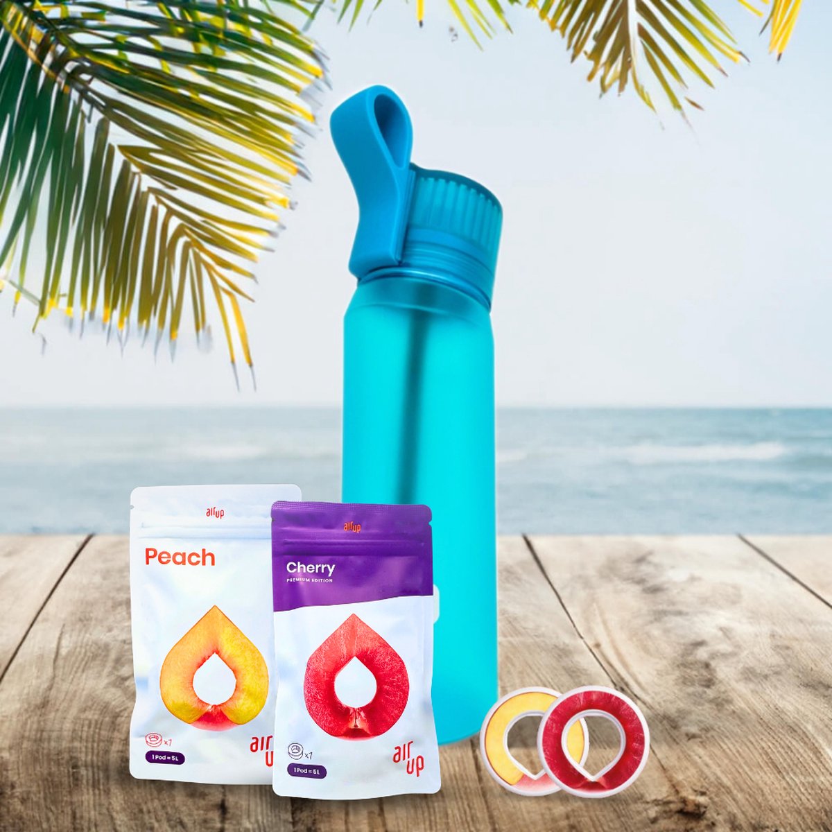 Air Up Drinking bottle light blue starter kit Flacon 650 ml