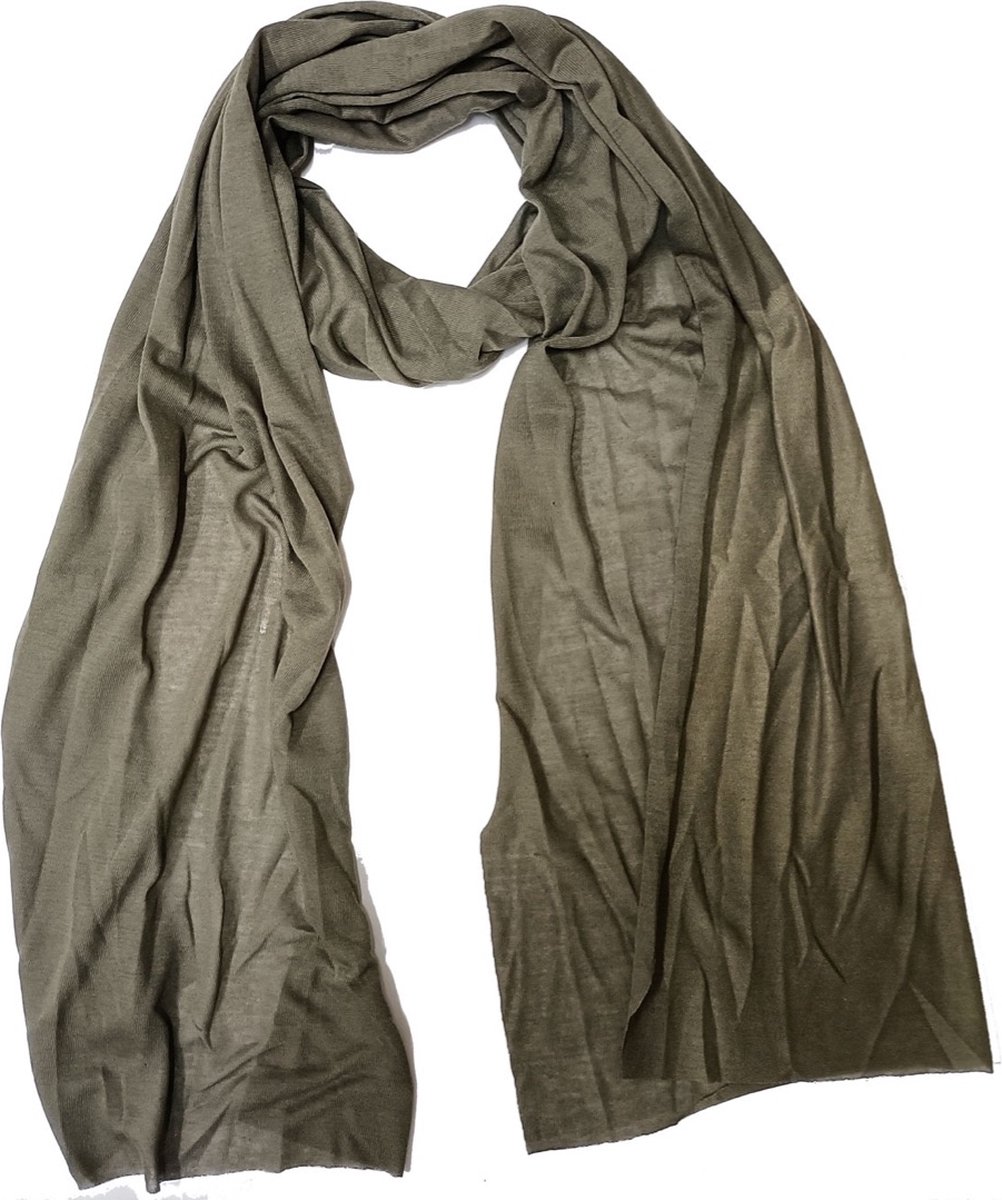 Grijze sjaal - Zacht en luchtig - 100% Viscose - 170 x 45 Centimeter - Damesdingetjes