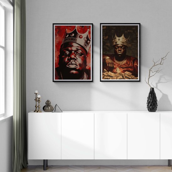 Biggie Poster Rapper Muziek Poster - Biggie Smalls - Rap - The Notorious B.I.G. - Rap ...
